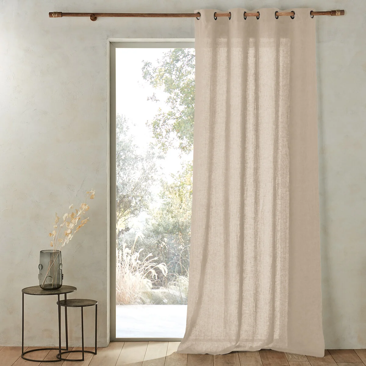 Romane 100% Washed Linen Curtain – image 1