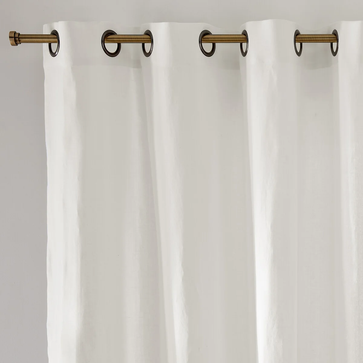 Onega Washed Linen Single Curtain with Eyelets – image 2