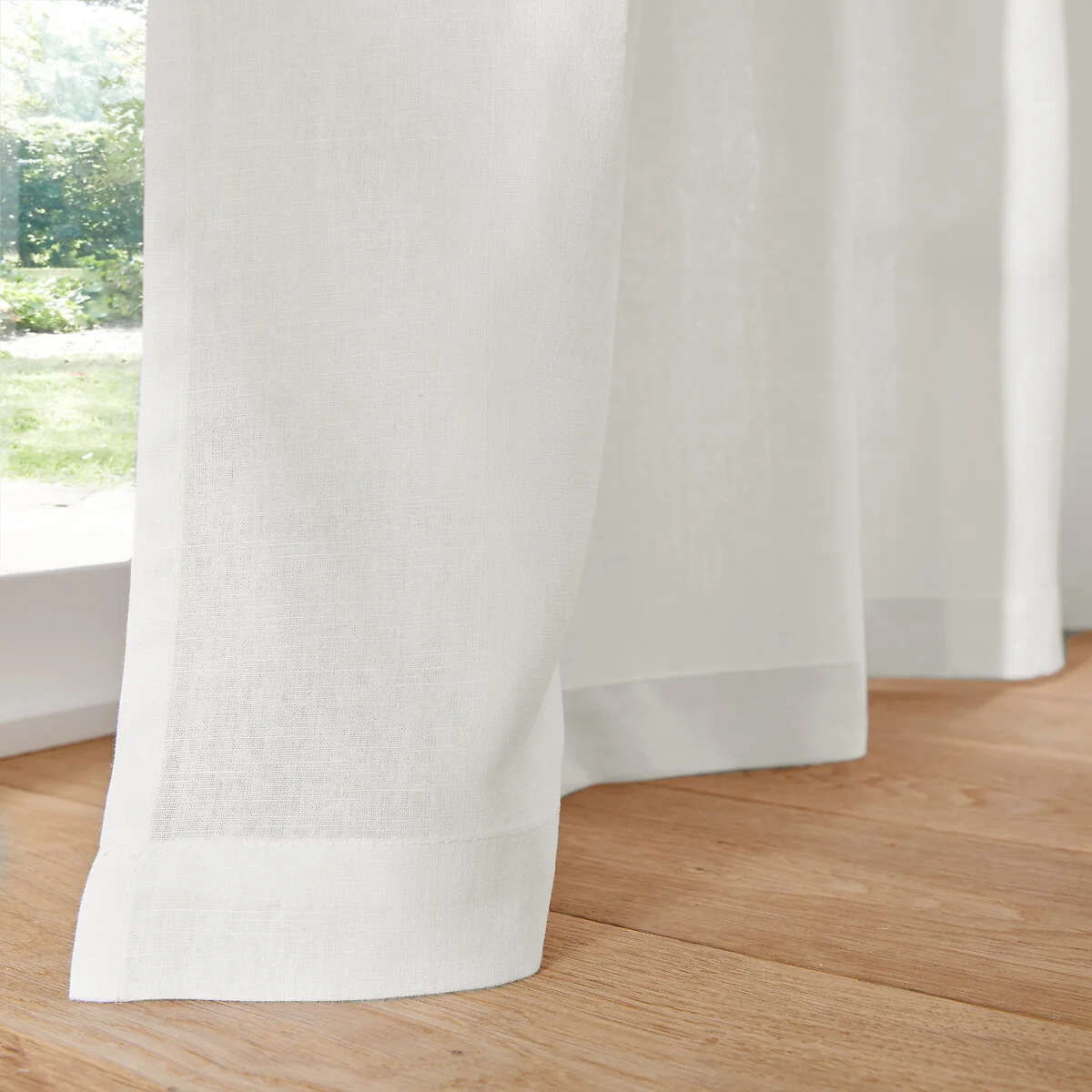 Onega Washed Linen Single Curtain with Eyelets – image 4