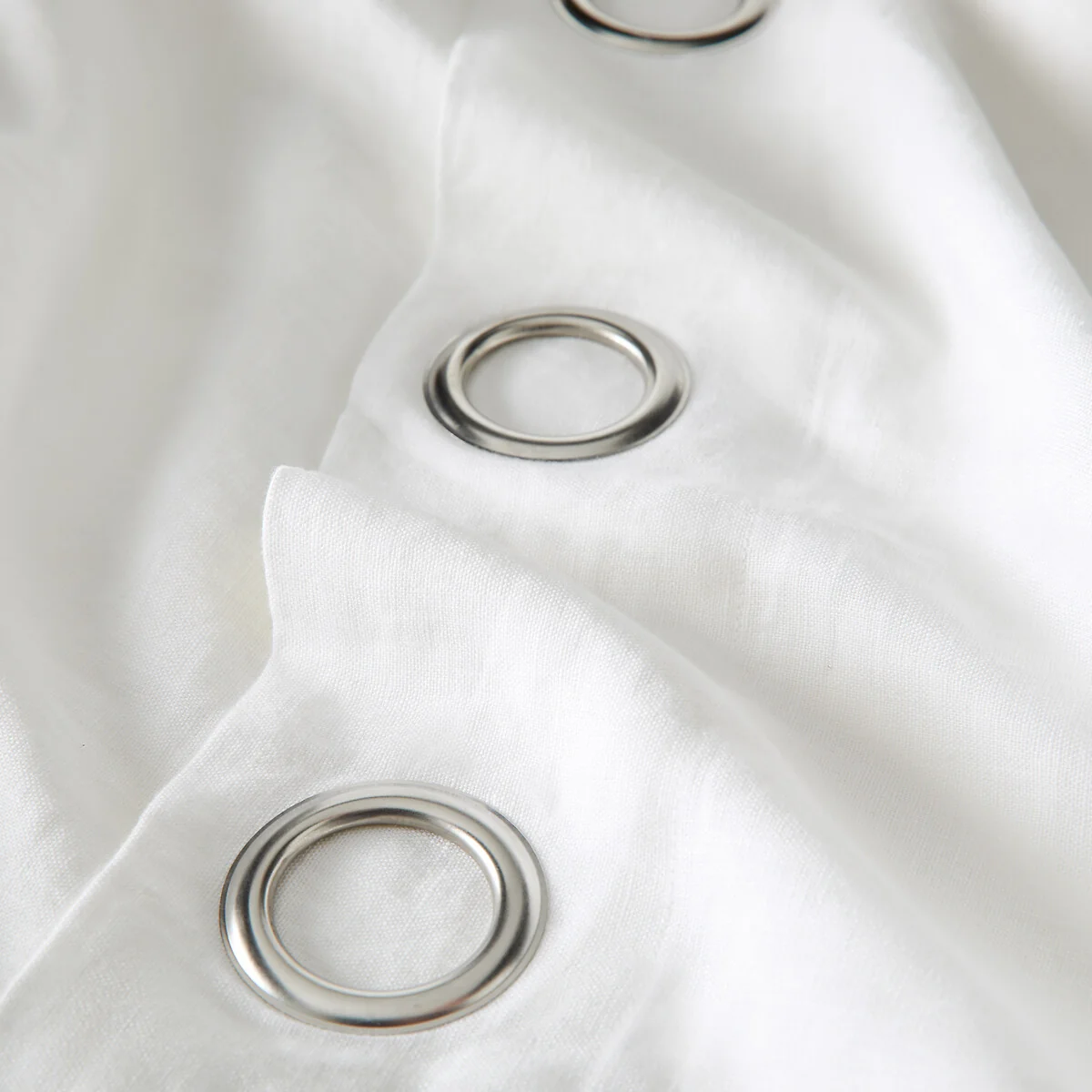 Private Single Lined Pre-Washed Linen Curtain with Eyelets – image 6
