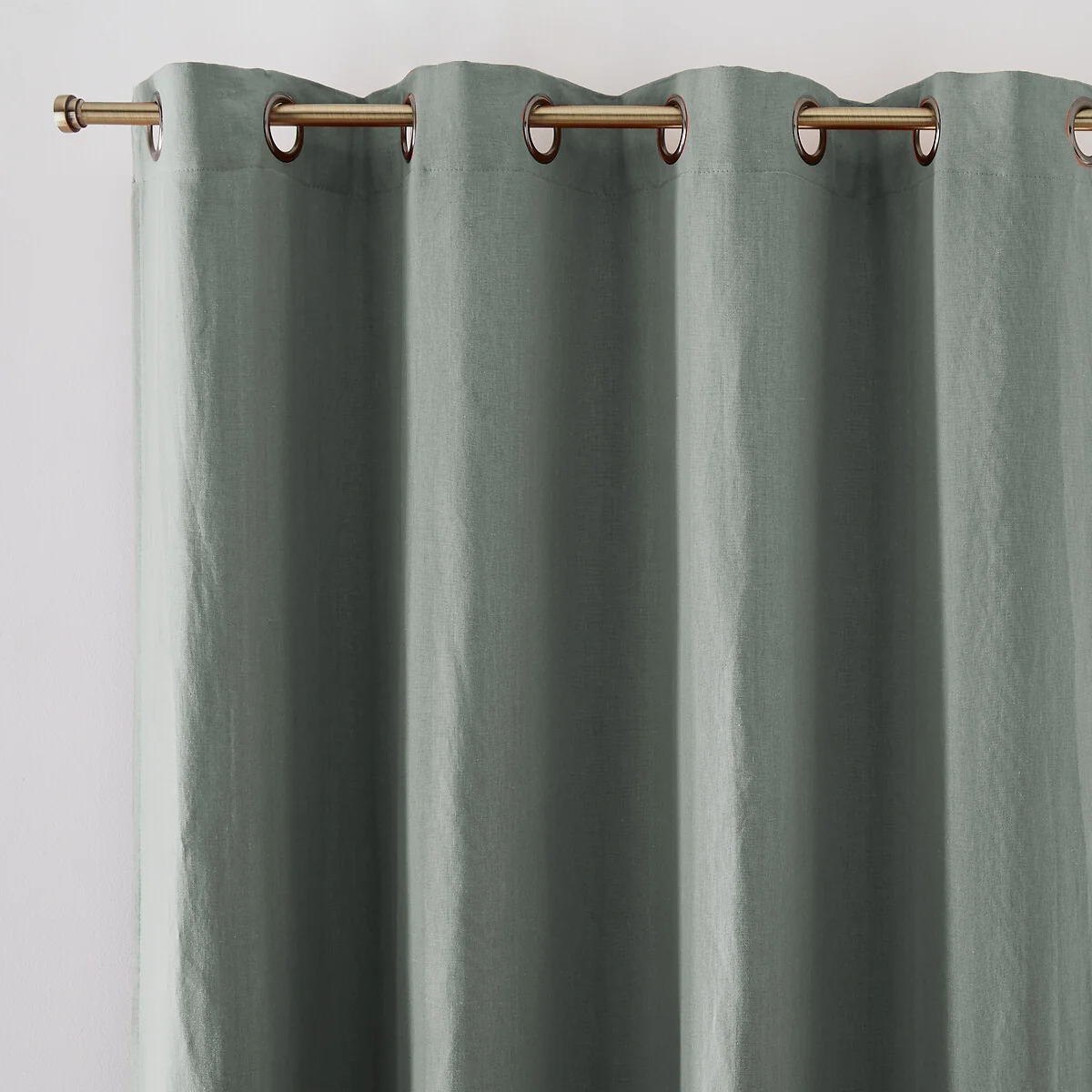 Onega 100% Washed Linen Blackout Curtain with Eyelets – image 2