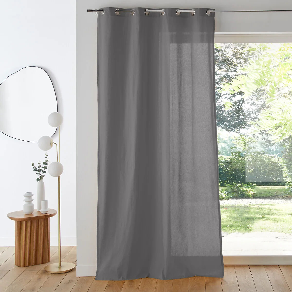 Scenario 100% Cotton Curtain with Eyelets – image 1