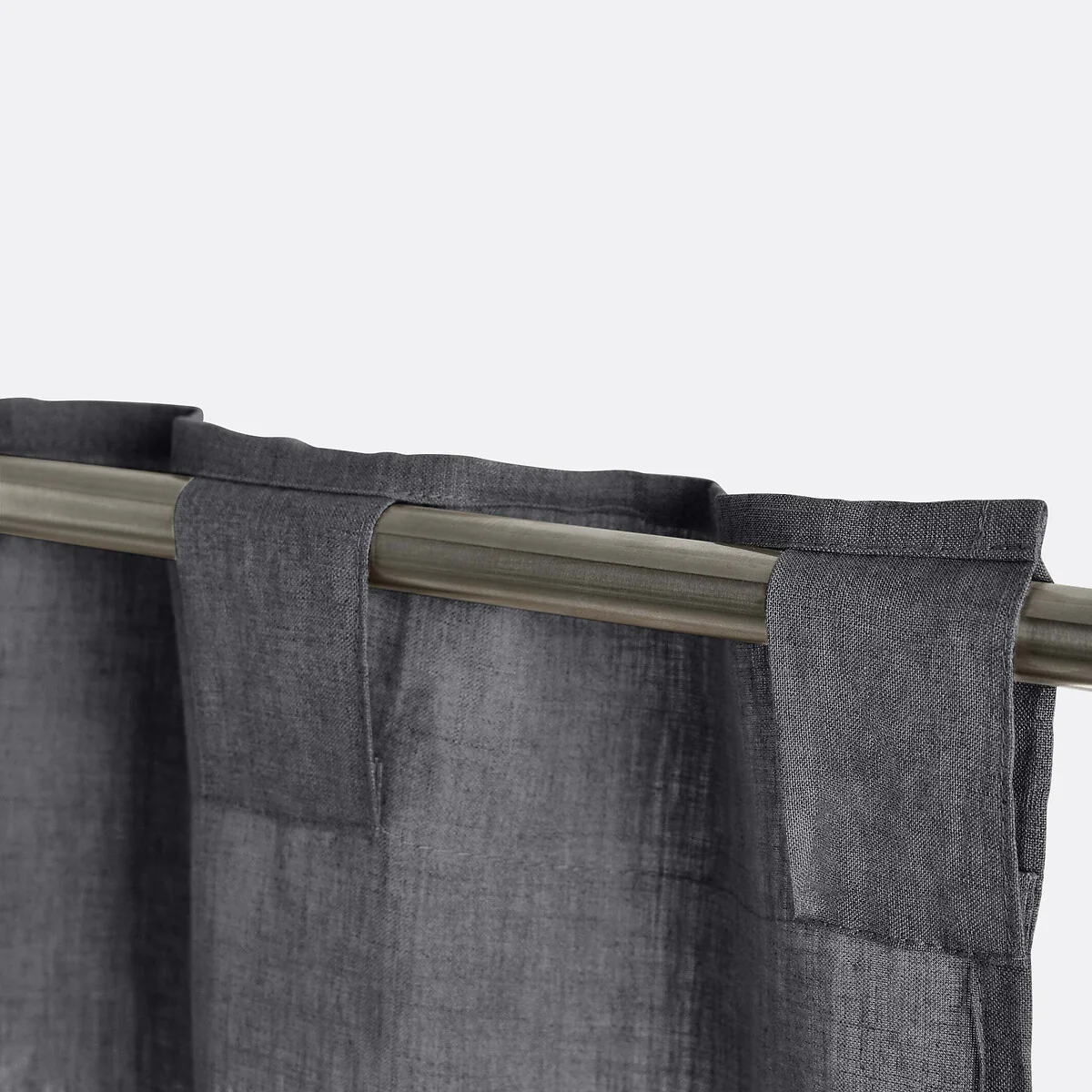 Onega Washed Linen Radiator Curtain with Hidden Fixings – image 3