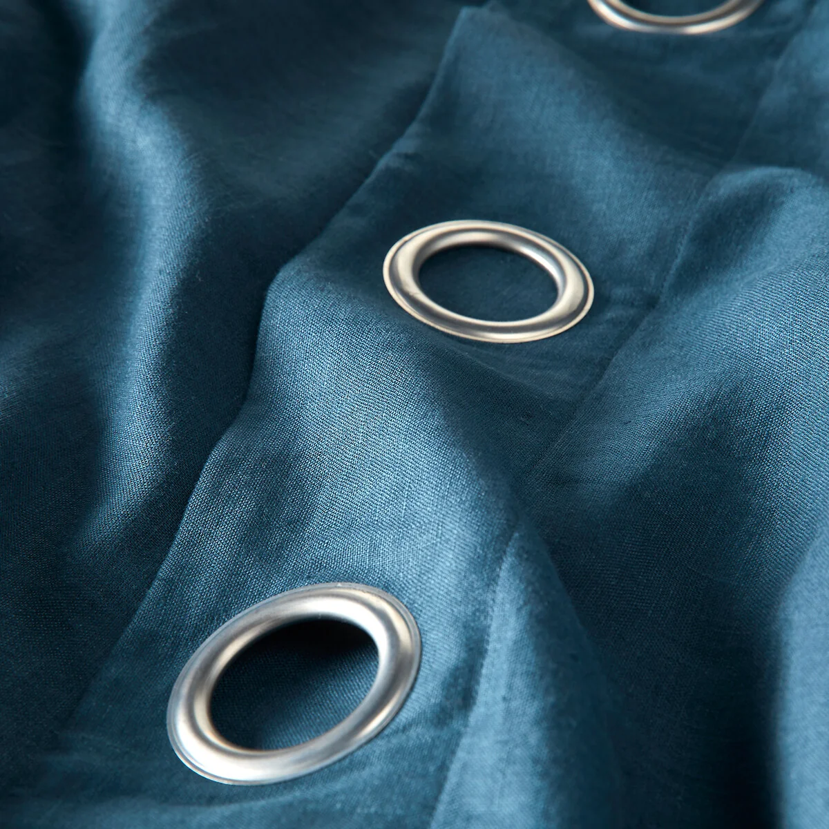 Private Single Lined Pre-Washed Linen Curtain with Eyelets – image 6