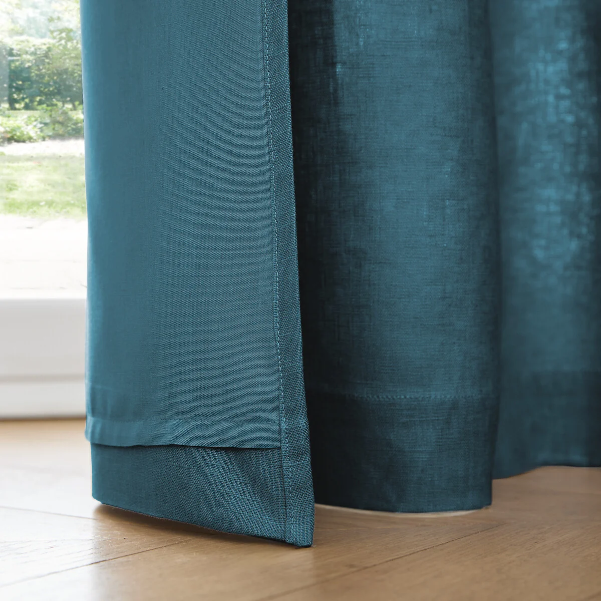 Private Single Lined Pre-Washed Linen Curtain with Eyelets – image 7