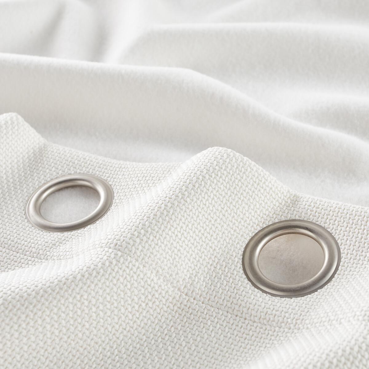 Montego Woven Effect Thermal Curtain with Eyelets – image 3