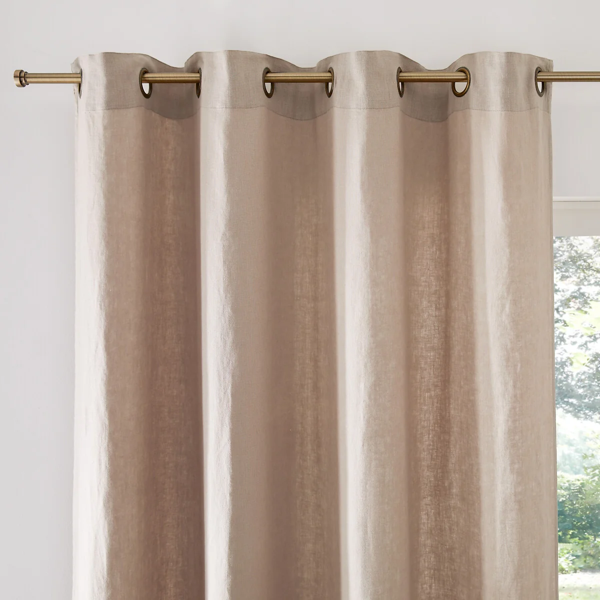 Elba Linen Curtain with Eyelets – image 2