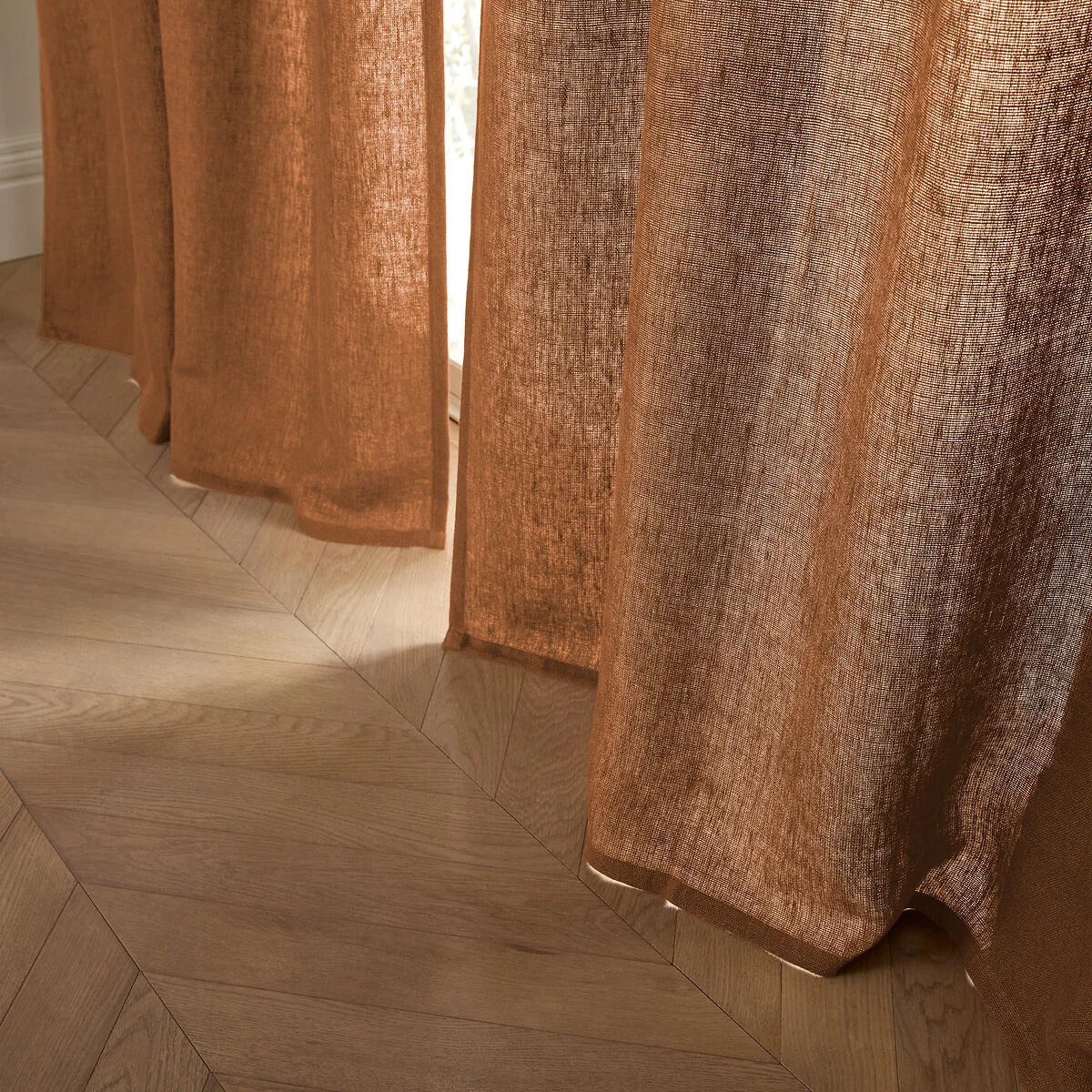 Cedal Heavyweight Linen Curtain with Concealed Tab Top Header – image 2