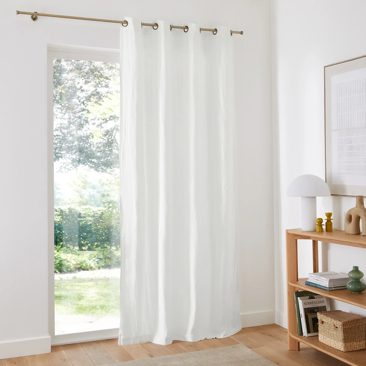 Elba Linen Curtain with Eyelets – image 3