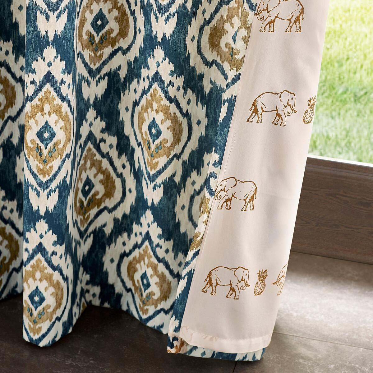 Suri Geo Lined Eyelet Curtains – image 4