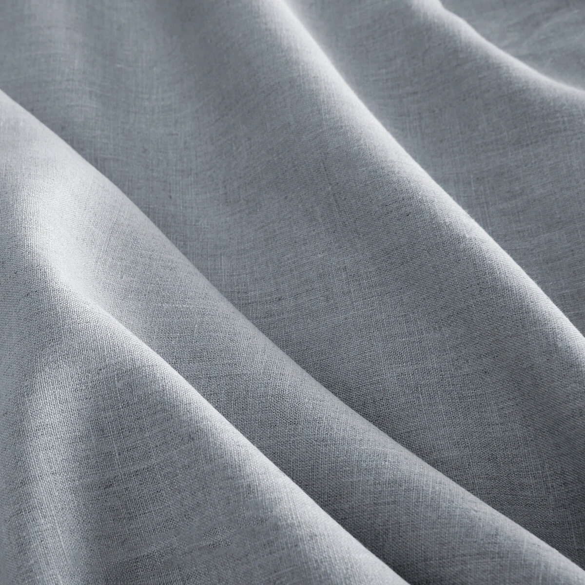 Private Washed Linen Curtain with Leather Tab Top Header – image 3