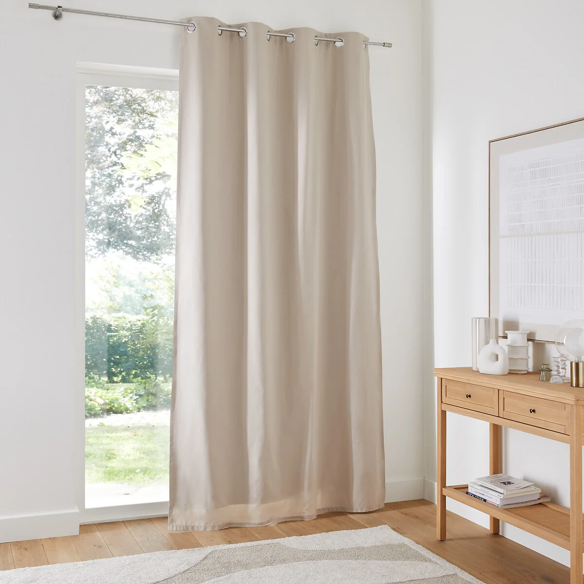 Scenario Cotton Blackout Curtain with Eyelets – image 1