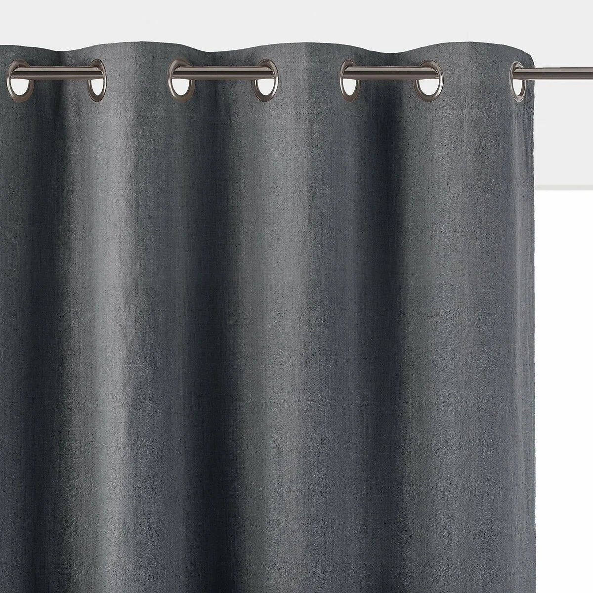Onega 100% Washed Linen Eyelet Blackout Radiator Curtain – image 1