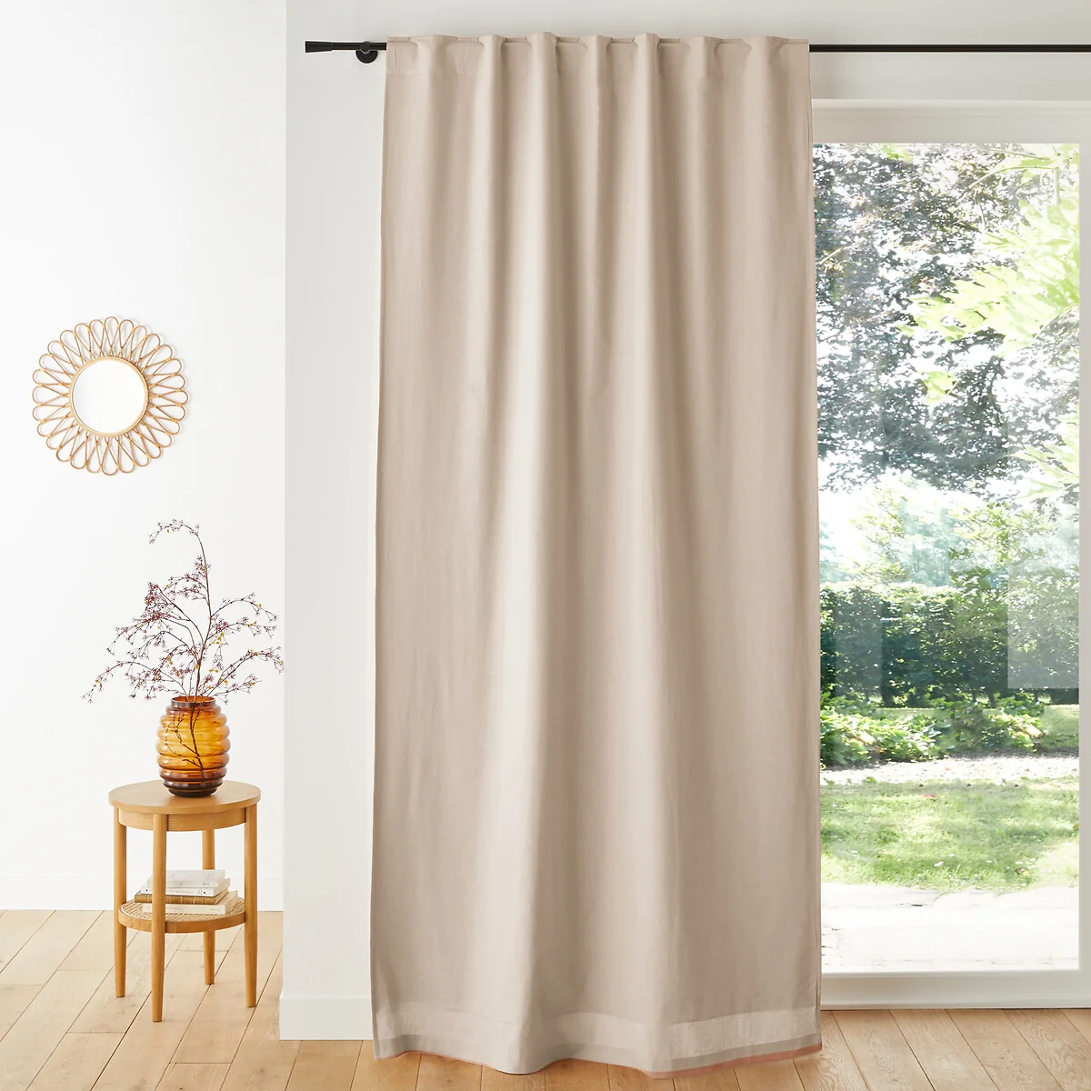 Lincot Linen & Cotton Hidden Tab Blackout Curtain – image 1