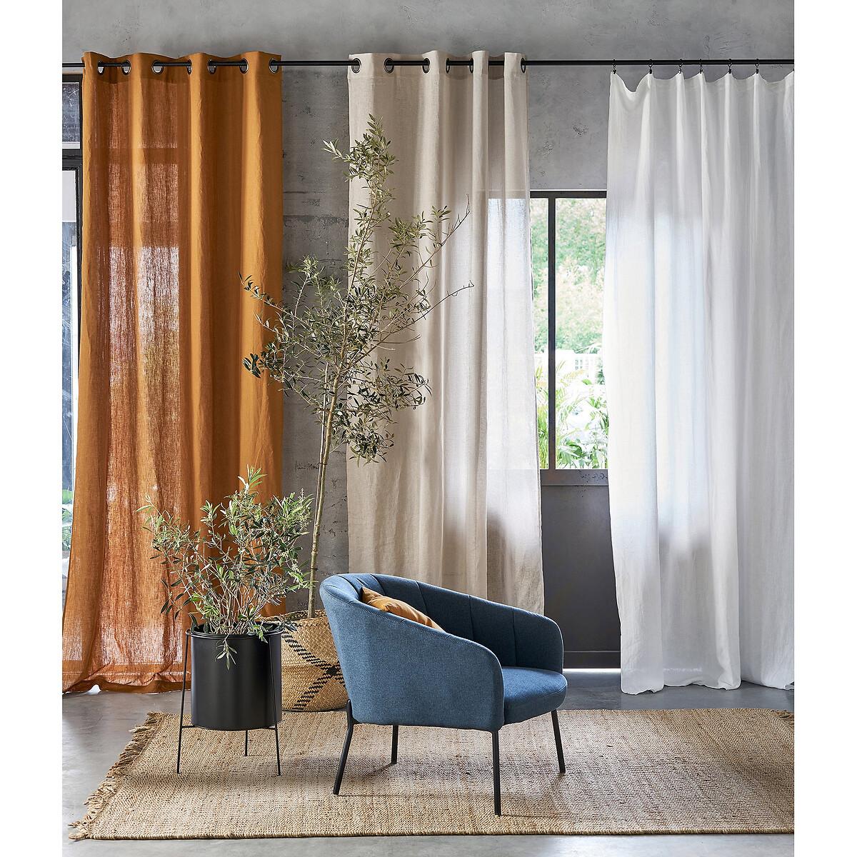 Onega 100% Linen Voile Curtain Panel – image 6