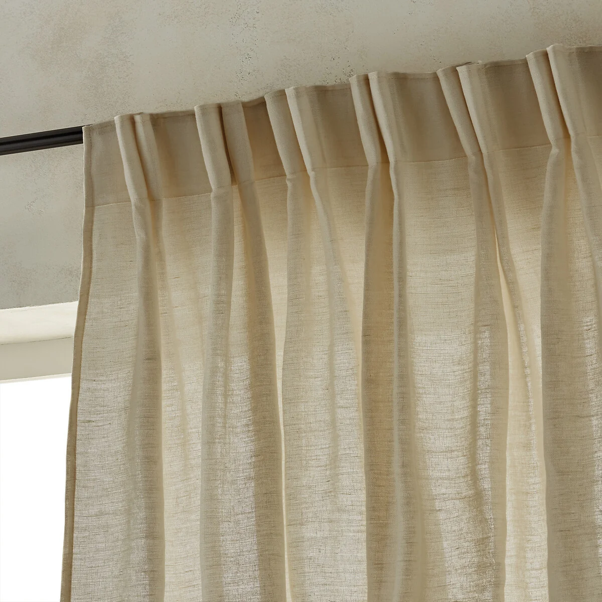 Colin Pure Linen Curtain with Flemish Pleats – image 2