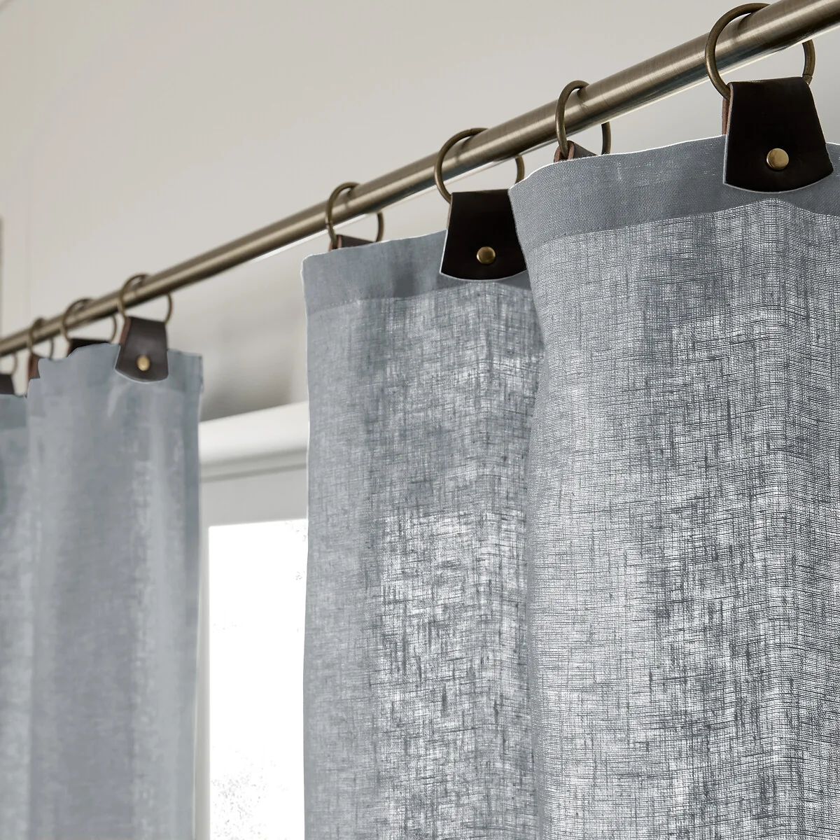 Private Washed Linen Curtain with Loops – image 3