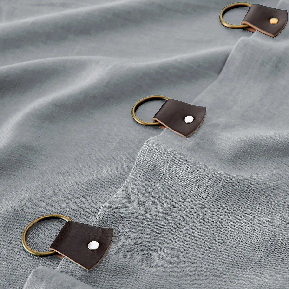 Private Washed Linen Curtain with Loops – image 5