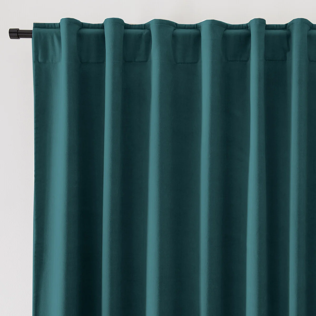 Velvet 100% Cotton Thermal Curtain with Hidden Tabs – image 2