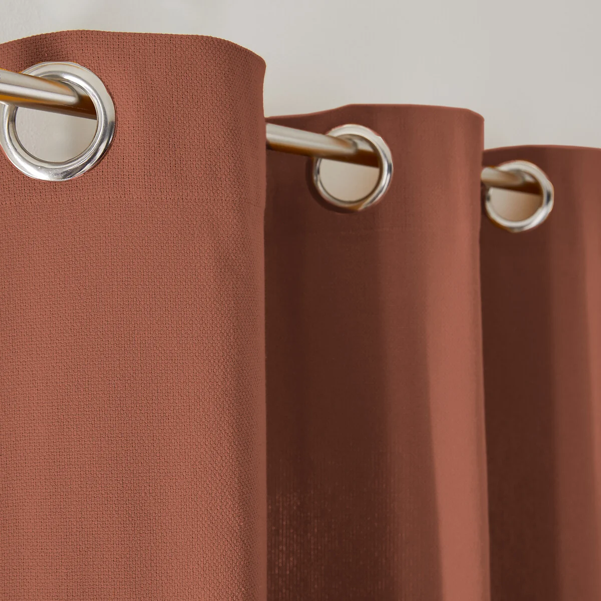 Panama Plain Single Cotton Curtain with Eyelets – image 6