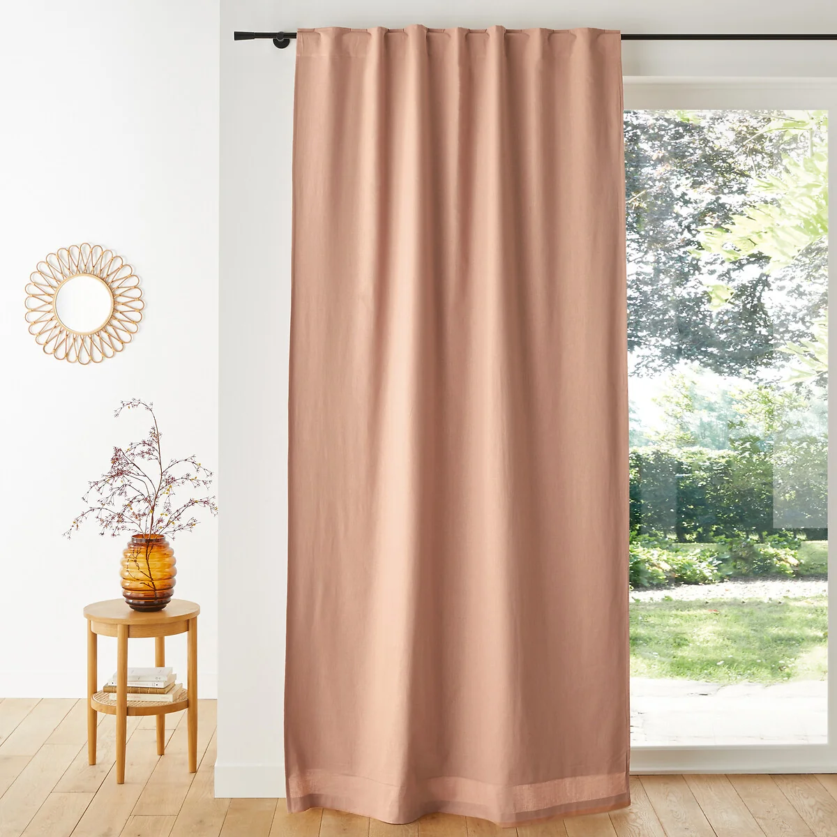 Lincot Linen & Cotton Hidden Tab Blackout Curtain – image 1