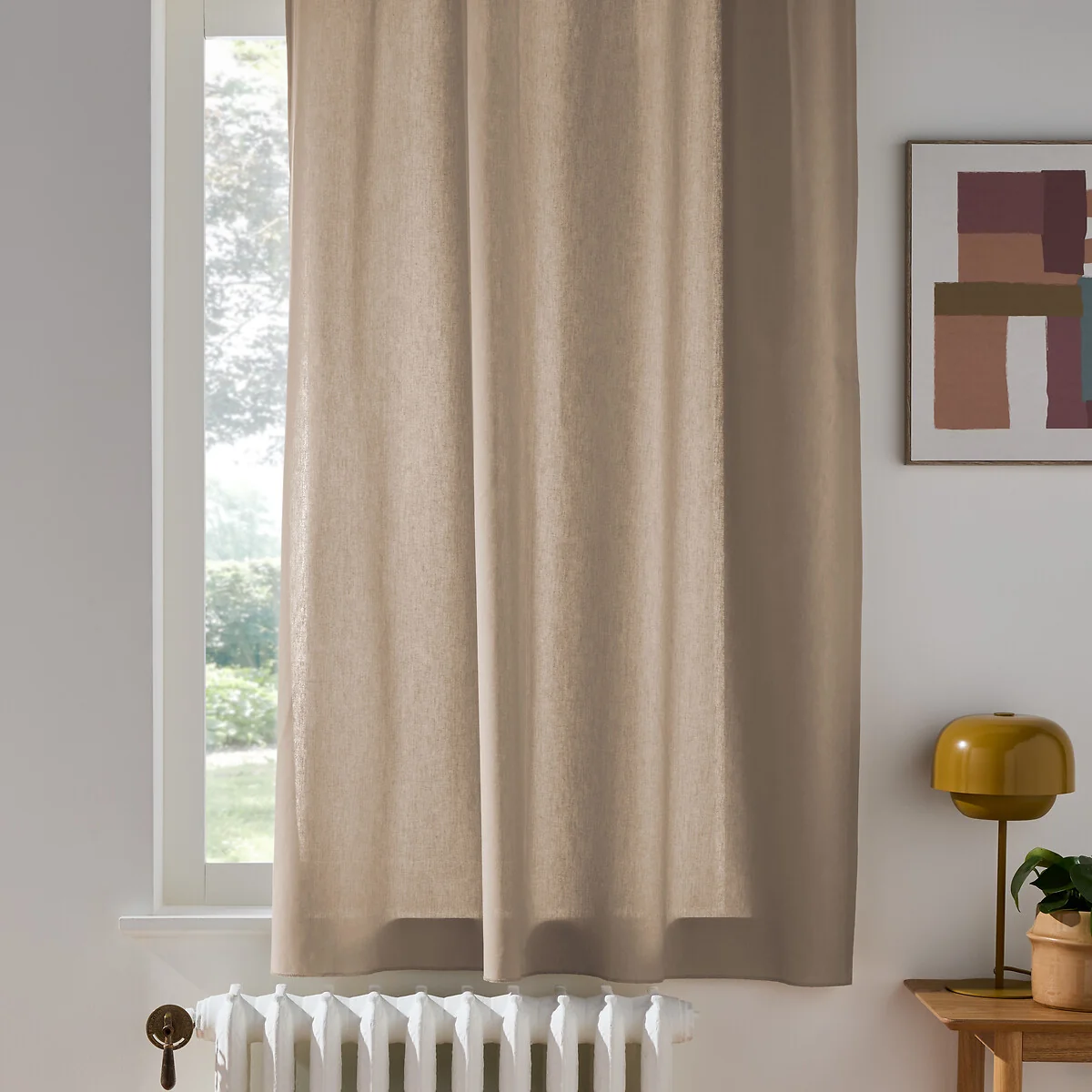 Scenario Pure Cotton Radiator Curtain with Eyelets – image 2