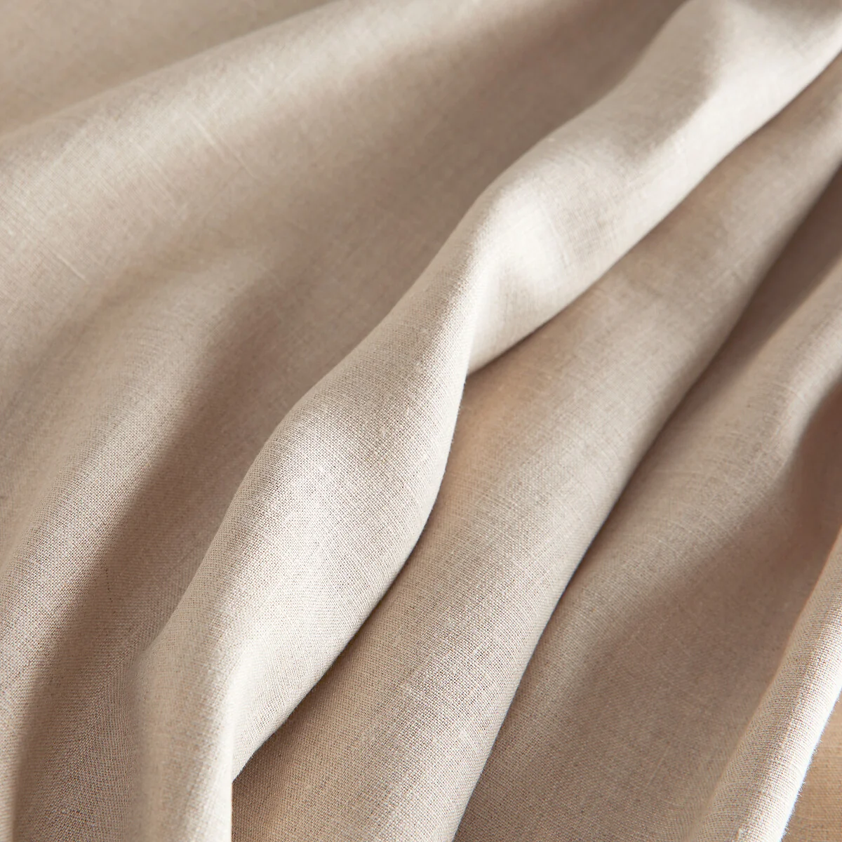 Private 100% Washed Linen Curtain with Rings – image 4