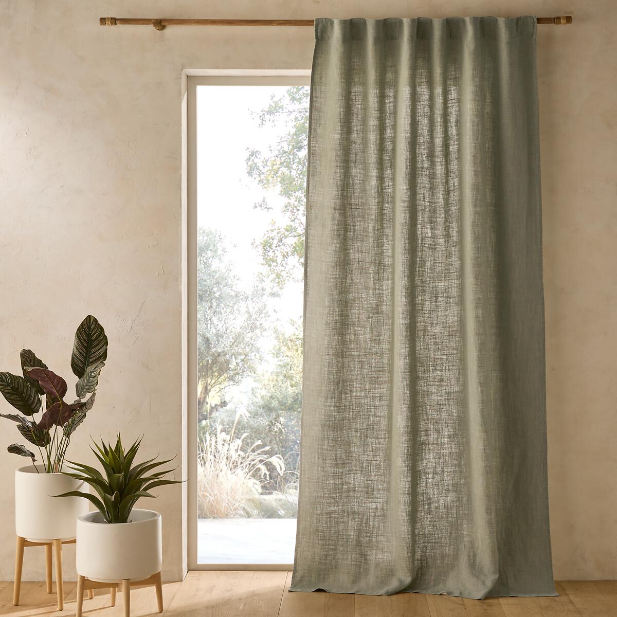 Linoa Pure Textured Linen Curtain – image 1