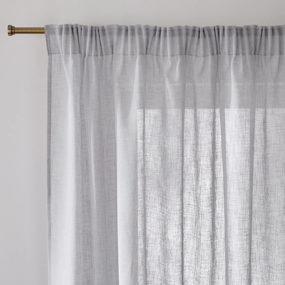 Nyong Gathered Braid Linen Effect Sheer Curtain – image 2