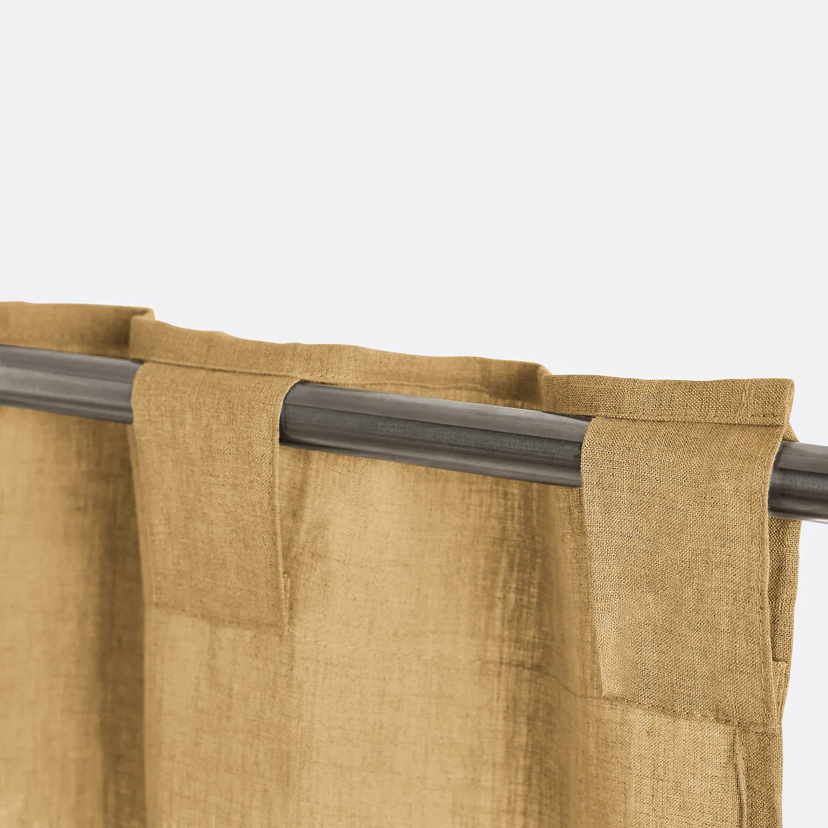 Onega Washed Linen Radiator Curtain with Hidden Fixings – image 2