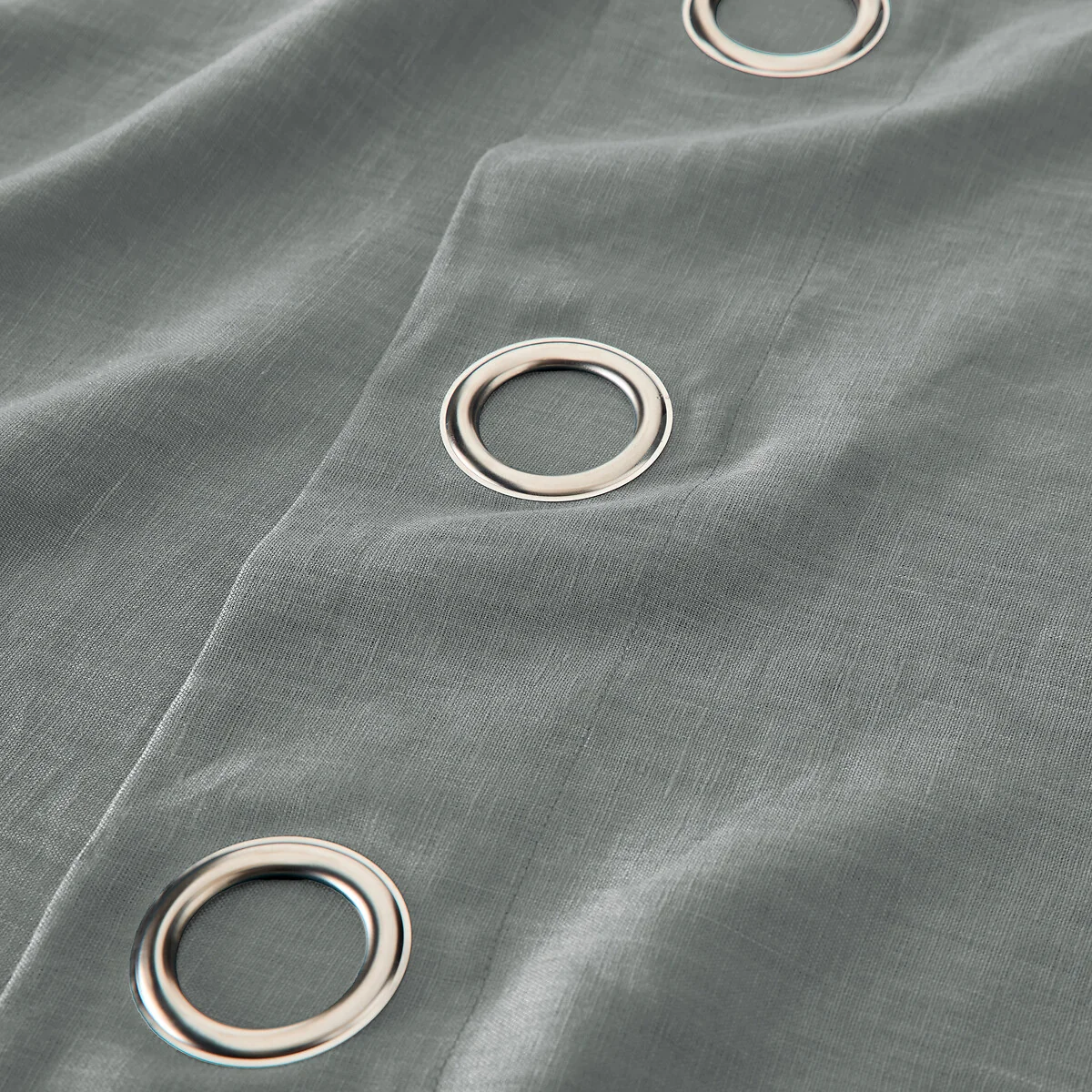 Private Pre-Washed Single Linen Curtain with Eyelets – image 6