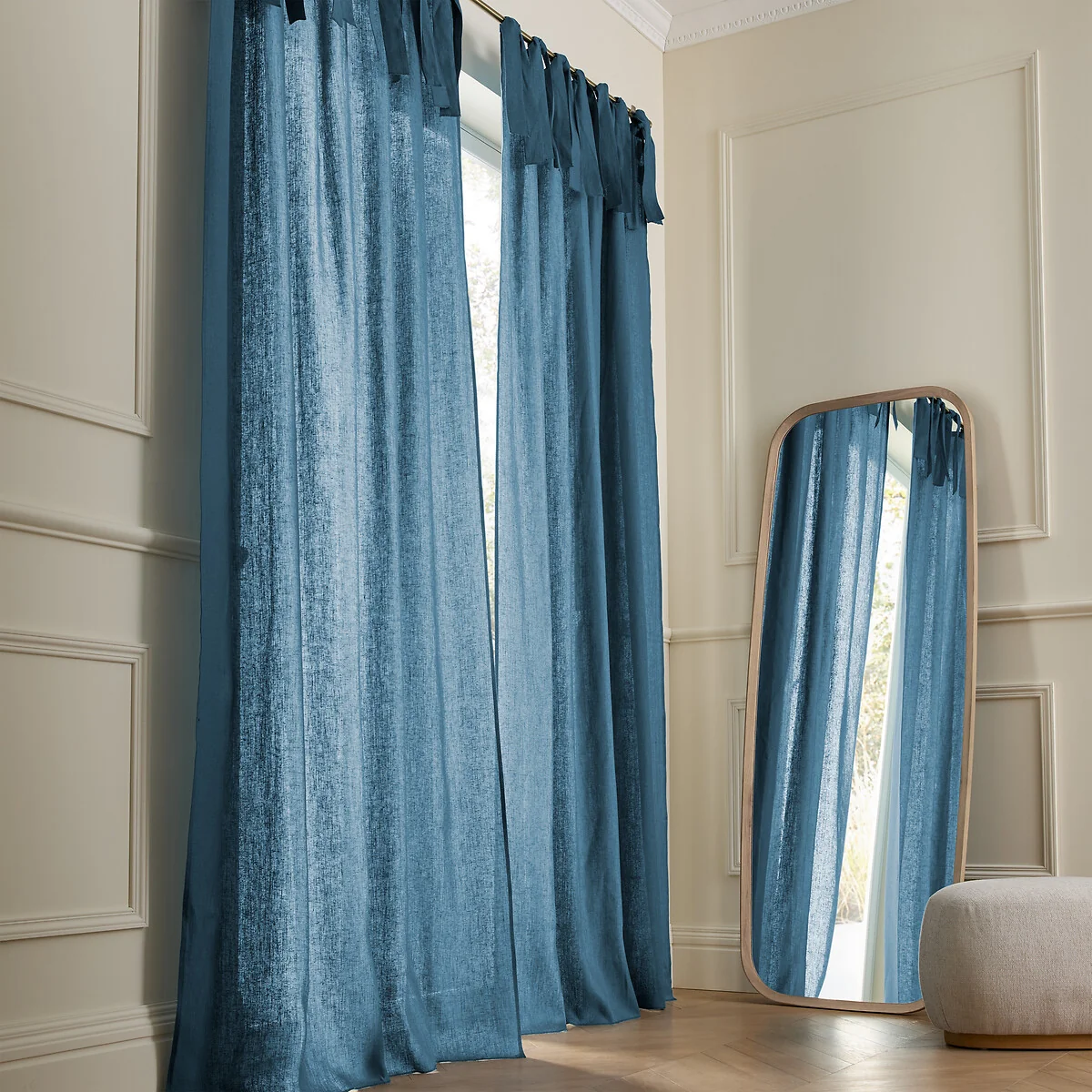 Colin Pure Linen Curtain with Knots – image 2