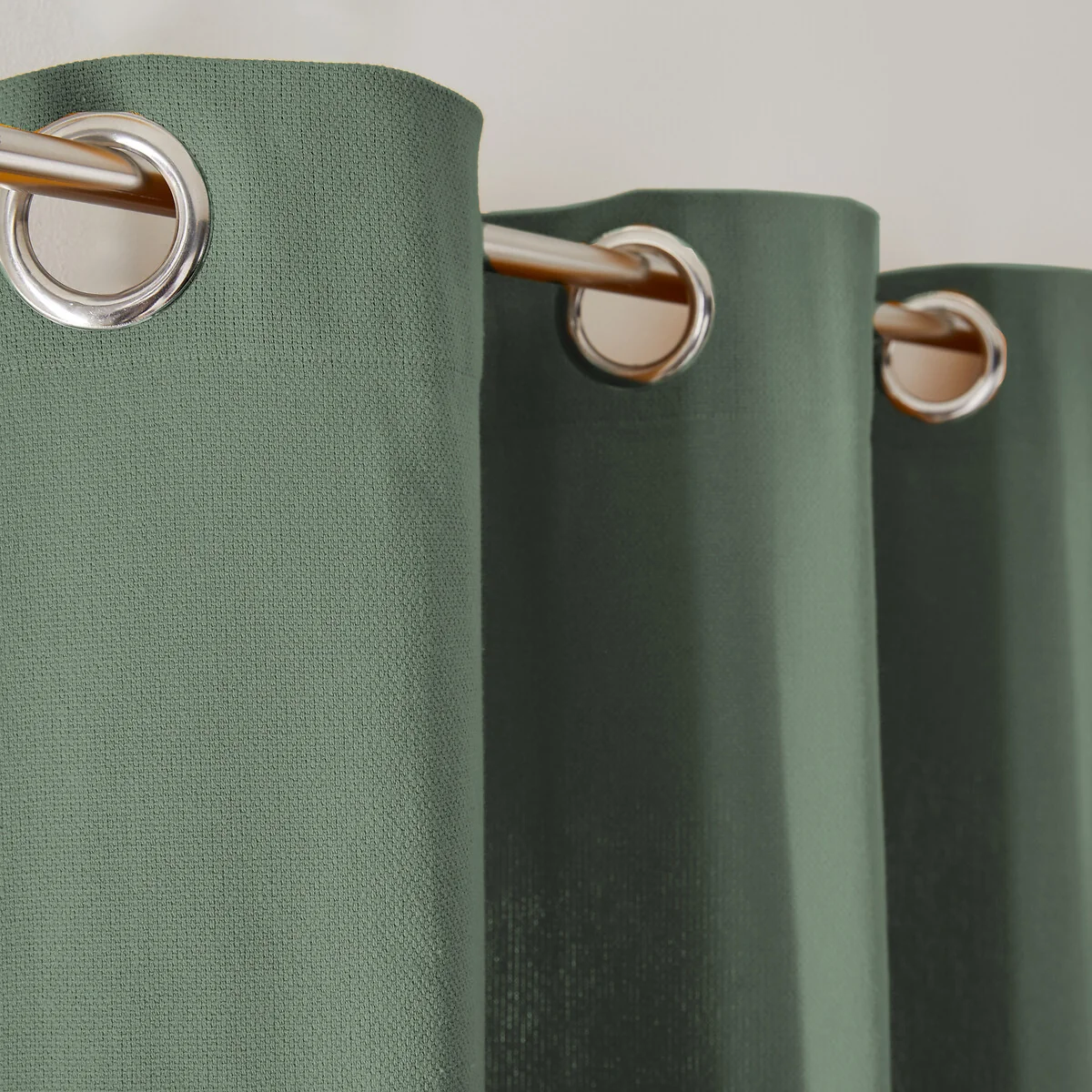 Panama Plain Single Cotton Curtain with Eyelets – image 6