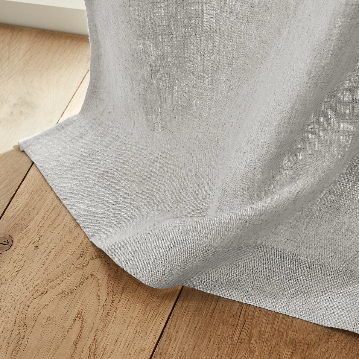 Private Single Lined Pre-Washed Linen Curtain with Eyelets – image 3