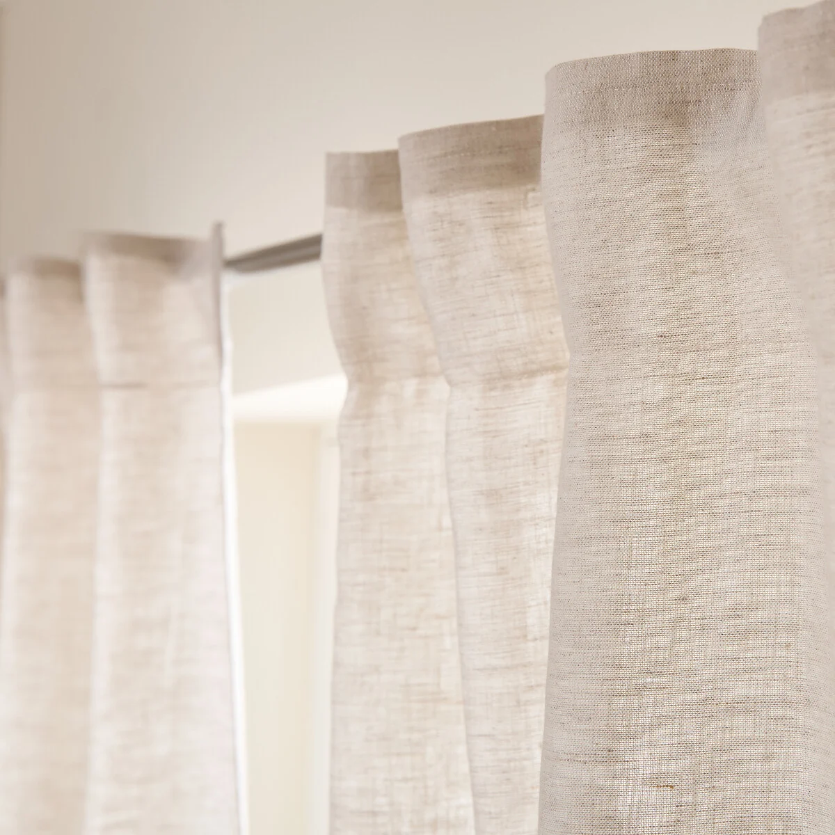 Private Ruffled Washed Linen Curtain – image 5