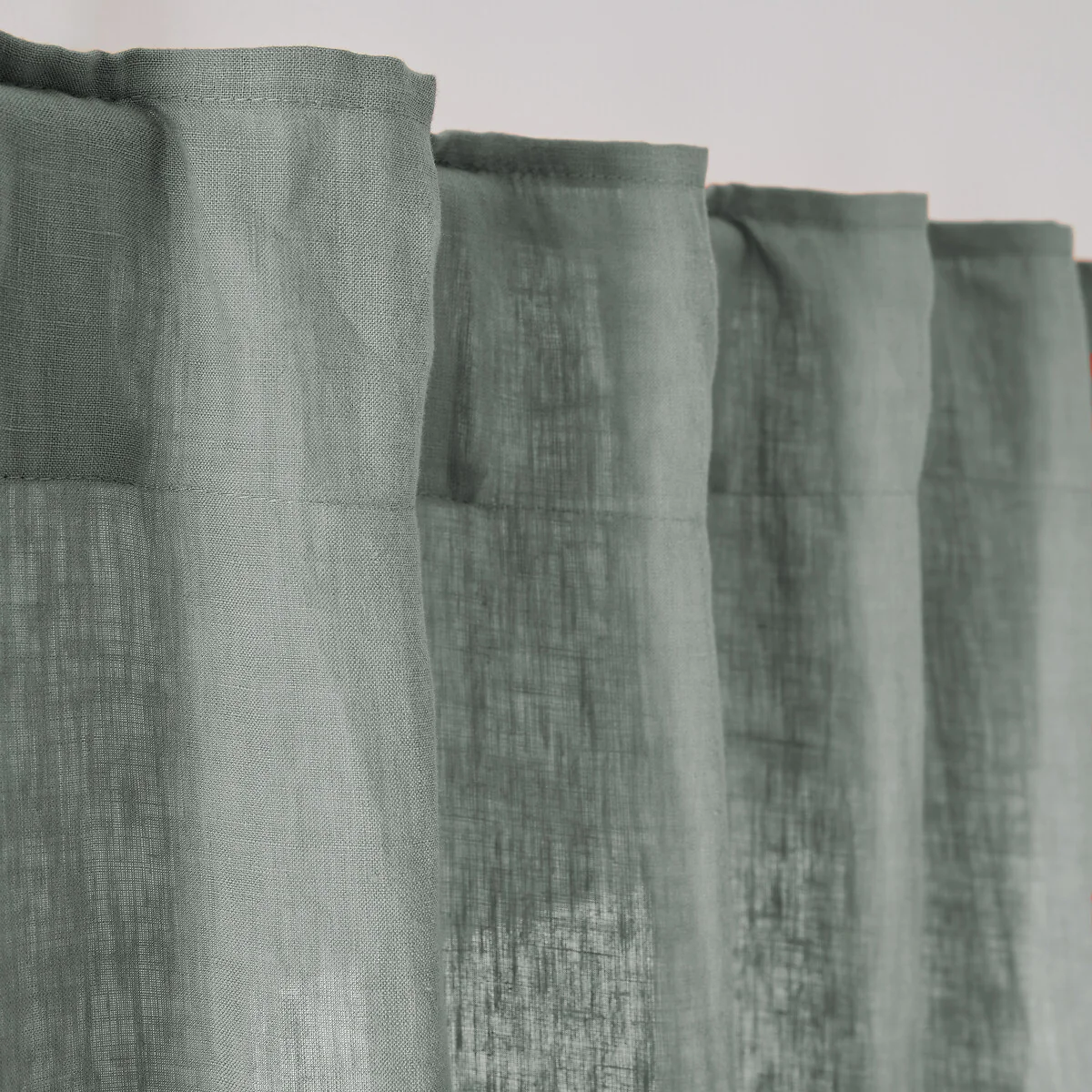 Onega Washed Linen Radiator Curtain with Hidden Fixings – image 5