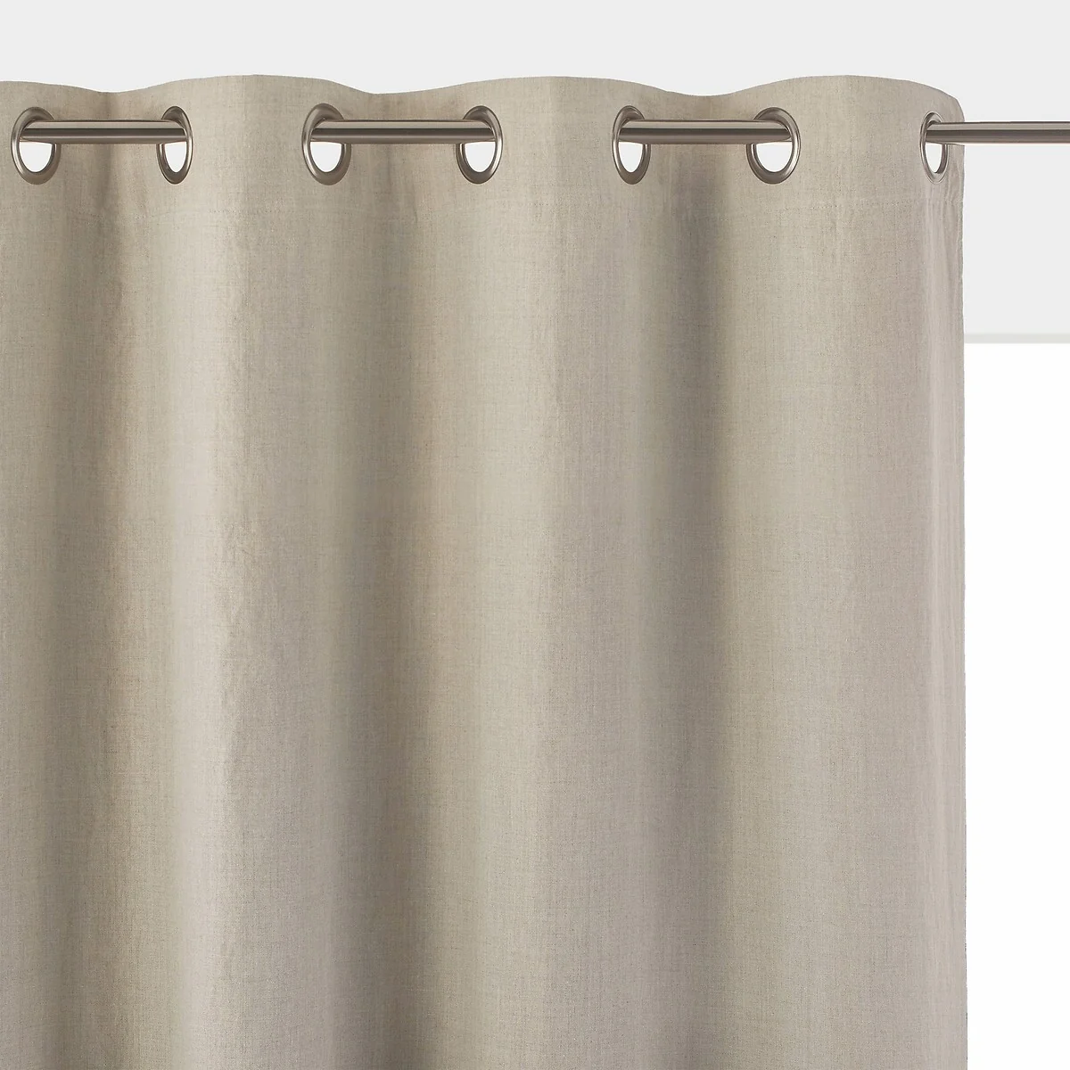 Onega 100% Washed Linen Eyelet Blackout Radiator Curtain – image 1