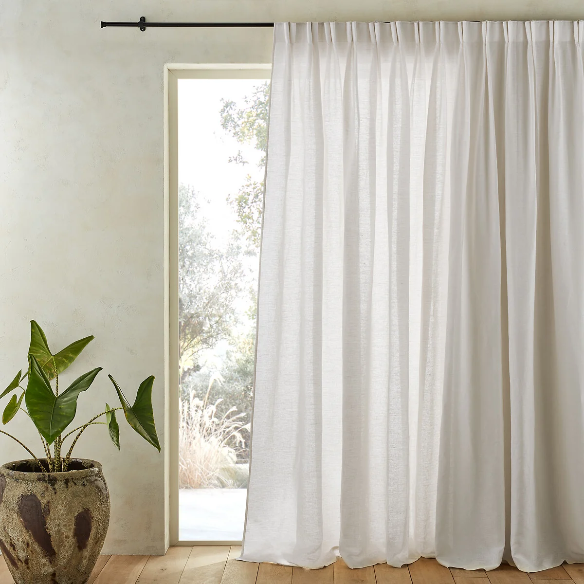 Colin Pure Linen Curtain with Flemish Pleats – image 2