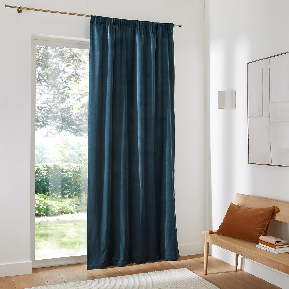 Velvet Gathered Braid Velvet Curtain – image 3