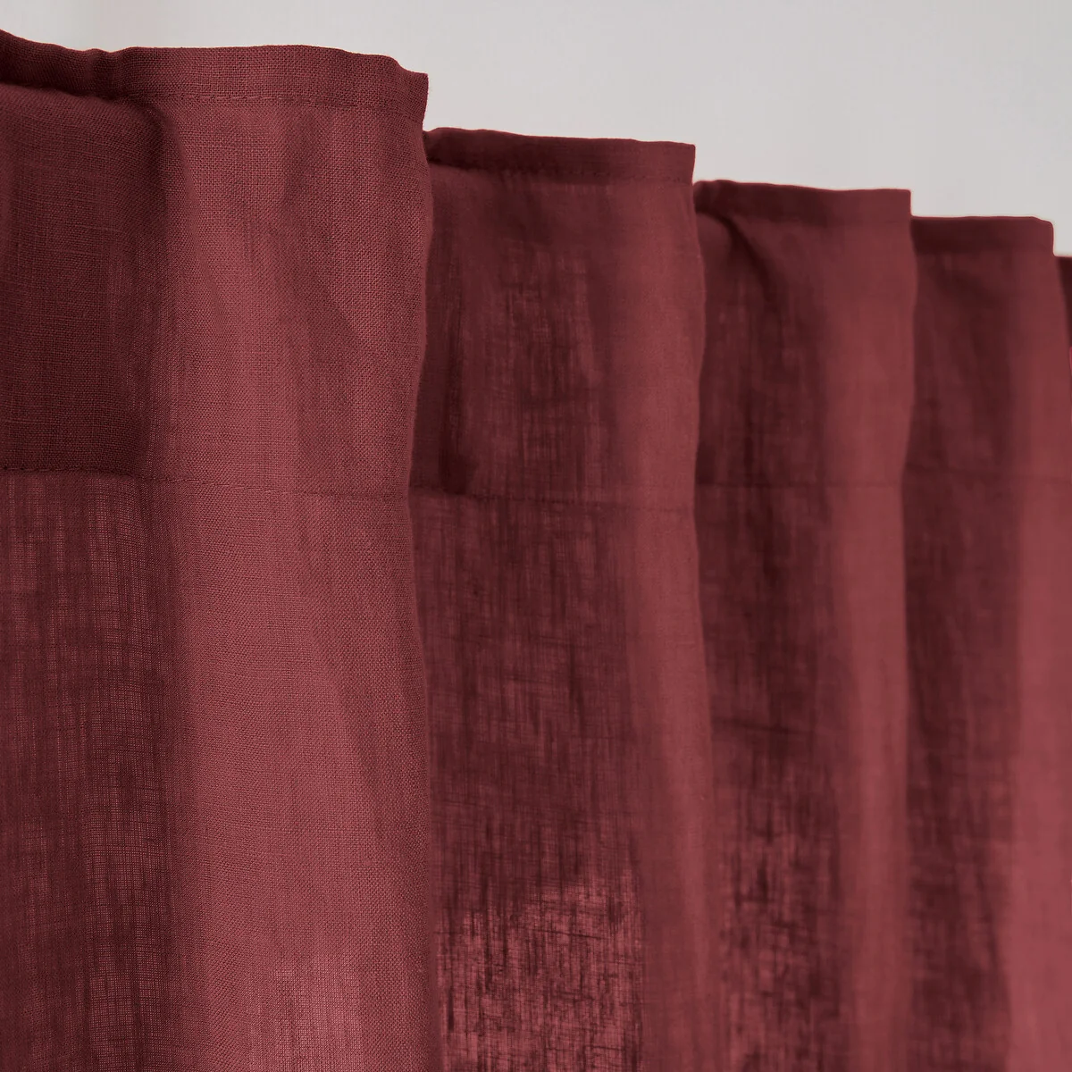 Onega Washed Linen Radiator Curtain with Hidden Fixings – image 3