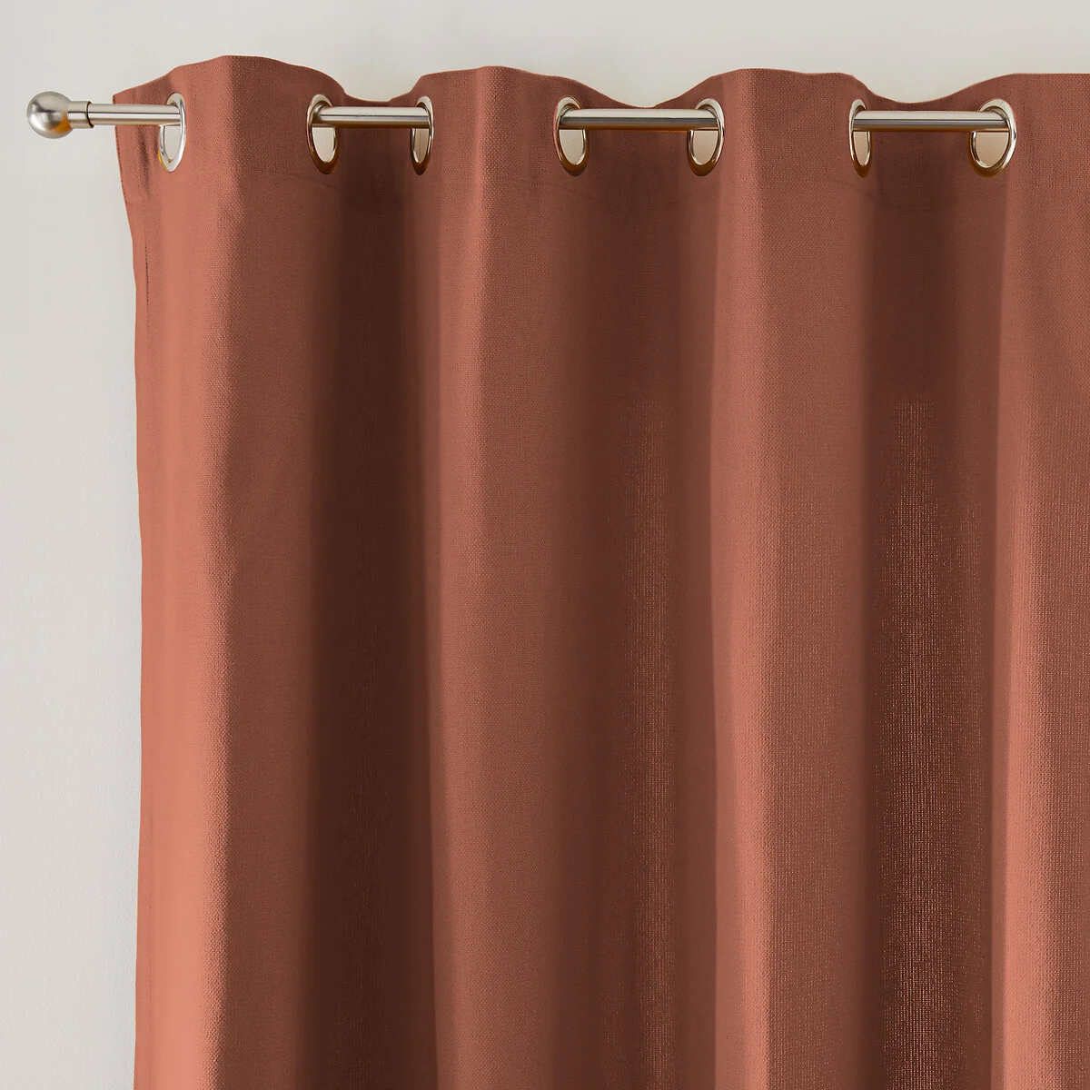 Panama Plain Eyelet Curtain in Woven Cotton – image 1