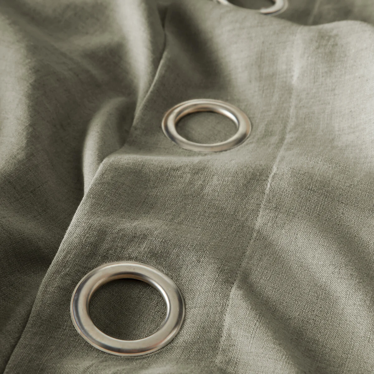 Private Lined Pre-Washed Linen Curtain with Eyelets – image 5
