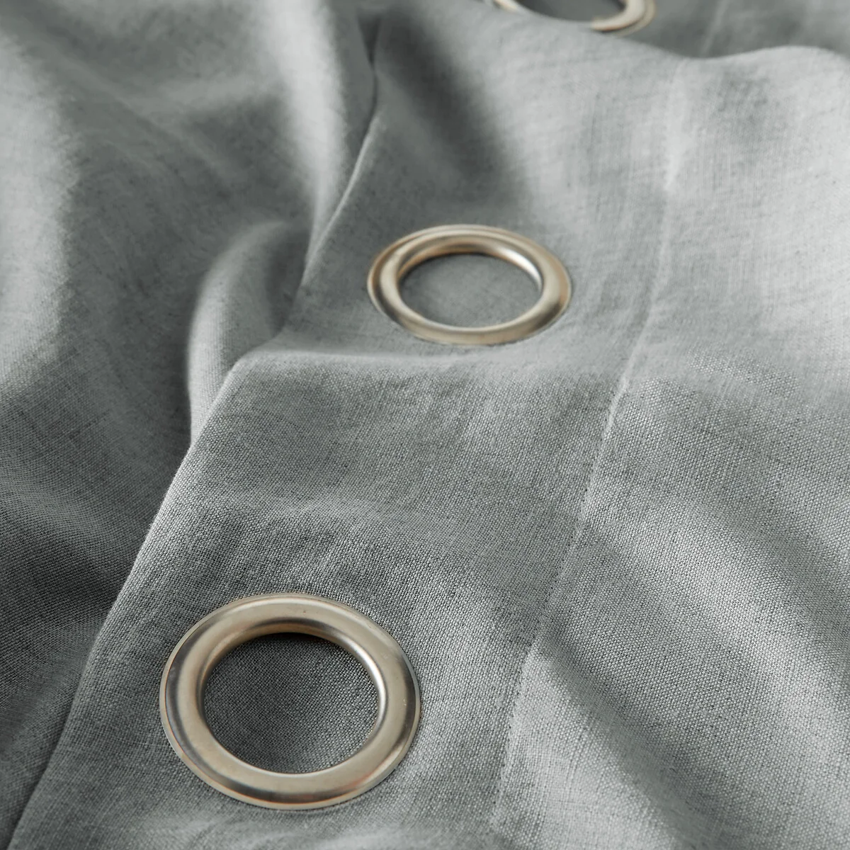 Private Single Lined Pre-Washed Linen Curtain with Eyelets – image 6