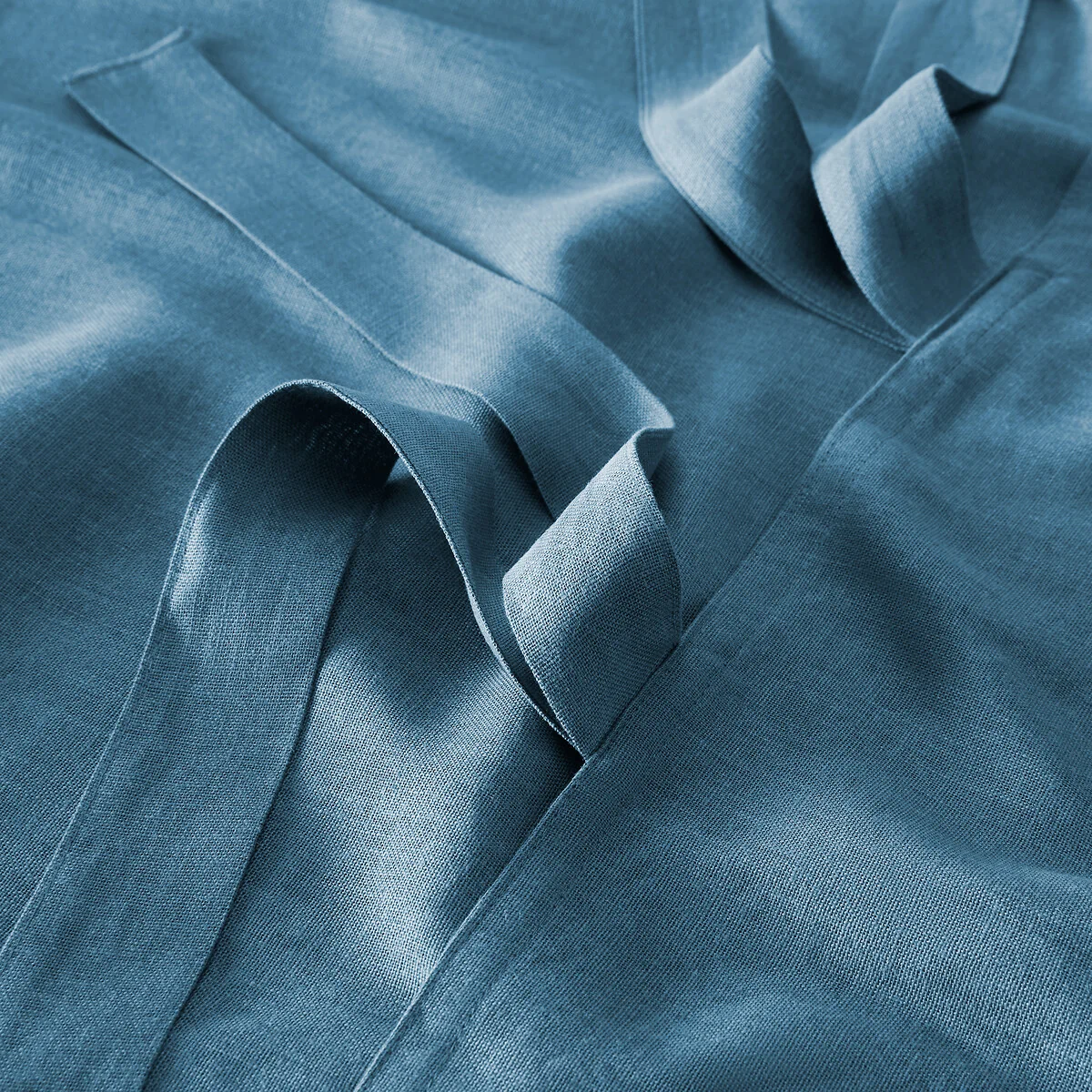 Colin Linen Lined Curtain with Ties – image 7