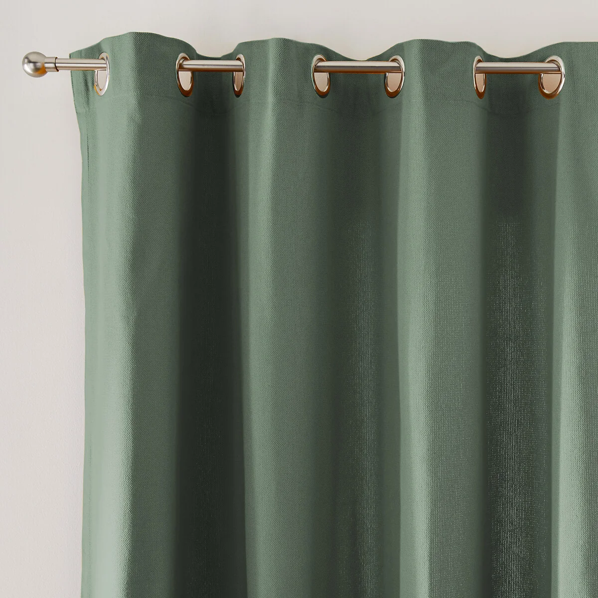 Panama Plain Single Cotton Curtain with Eyelets – image 2