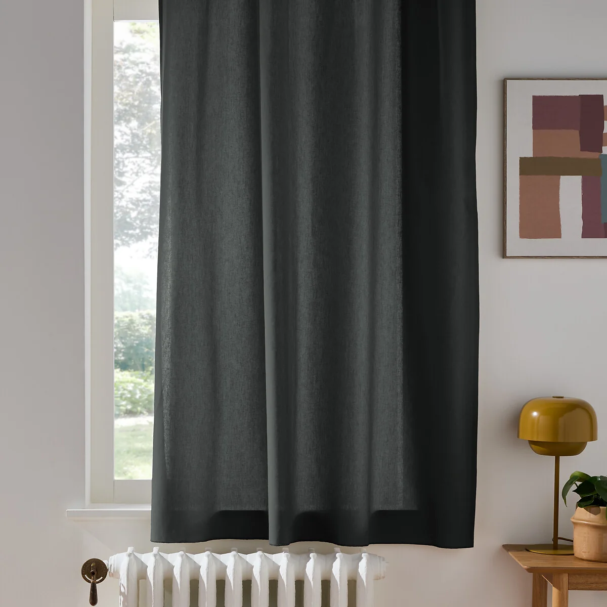 Scenario Pure Cotton Radiator Curtain with Eyelets – image 2