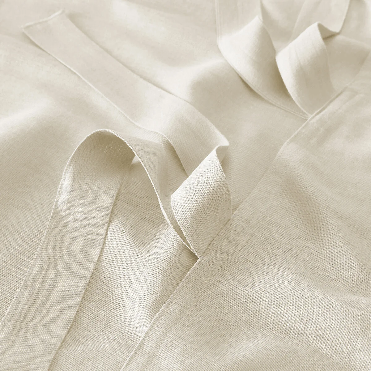 Colin Linen Lined Curtain with Ties – image 7