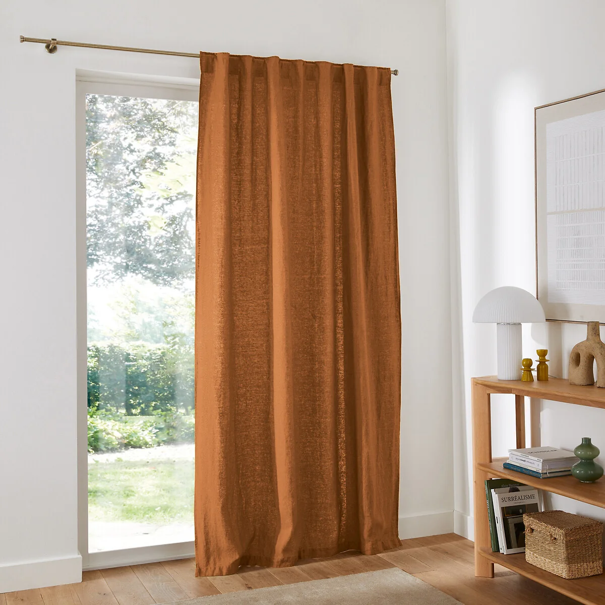 Elba Hidden Tab Linen Curtain – image 2