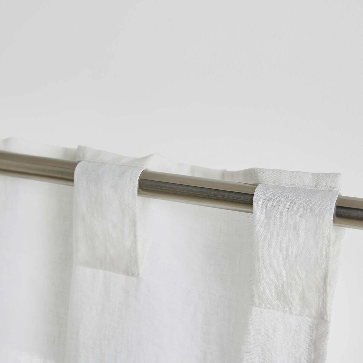 Onega 100% Washed Linen Radiator Curtain with Hidden Fixings – image 2