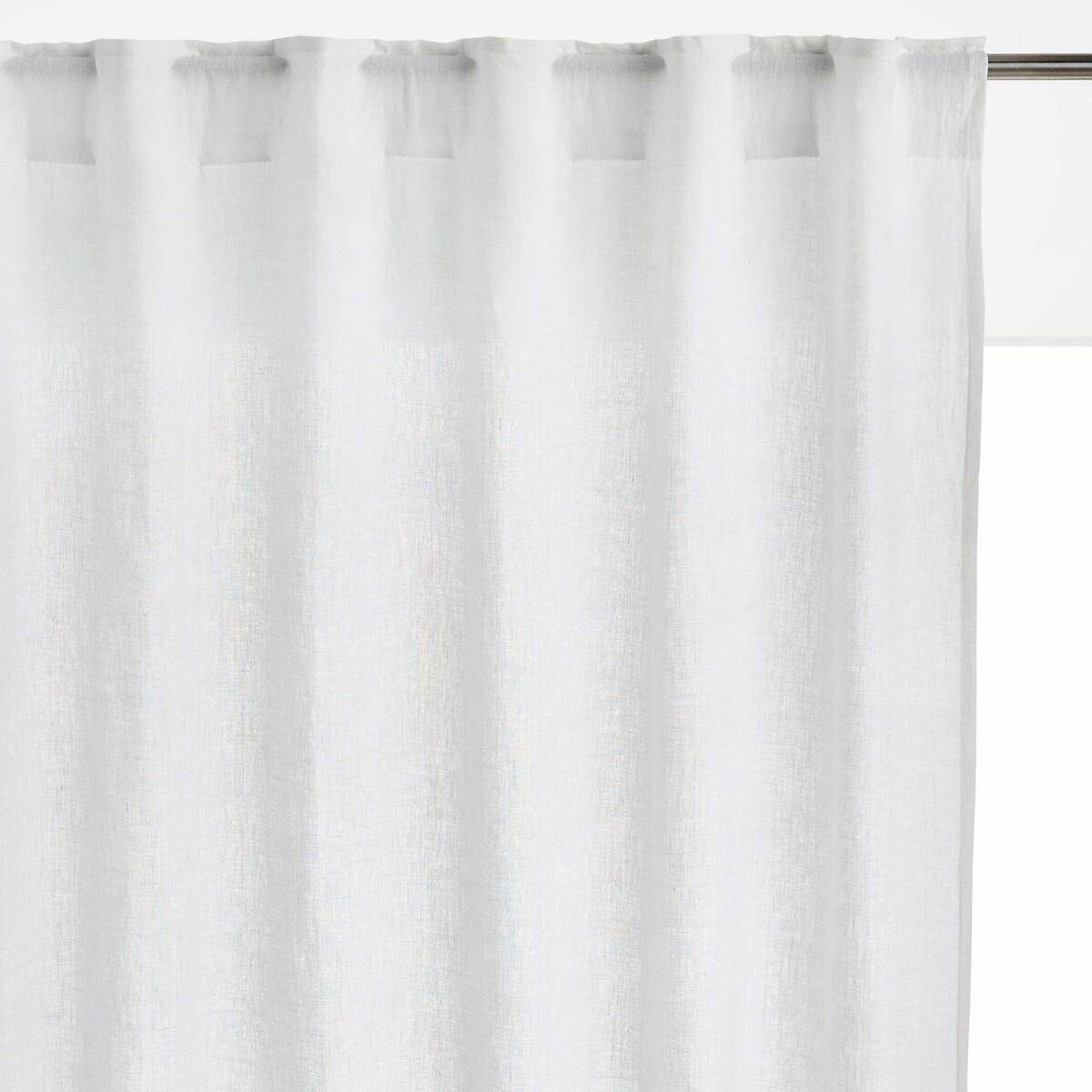 Onega 100% Washed Linen Radiator Curtain with Hidden Fixings – image 1